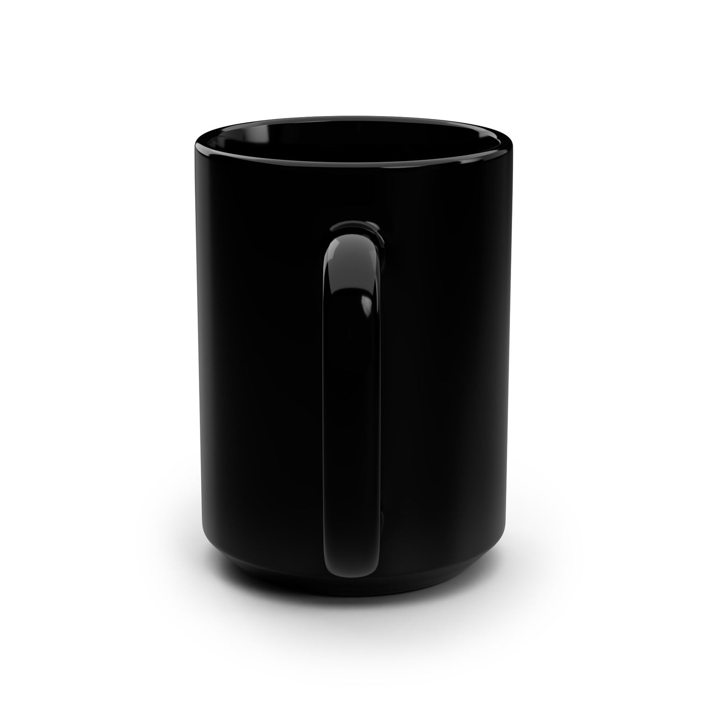 Elegant 'pure.' Black Mug - 15oz Coffee/Tea Cup for Minimalist Lovers - merchandise