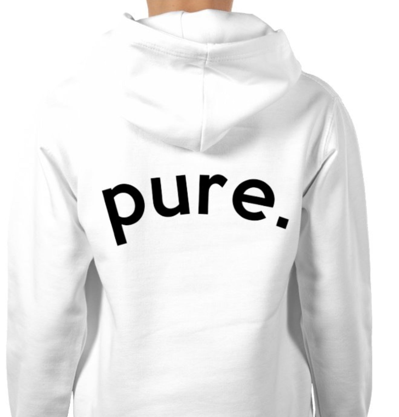 Trespass Mens Hoodie White or Black Logo Back Merchandise
