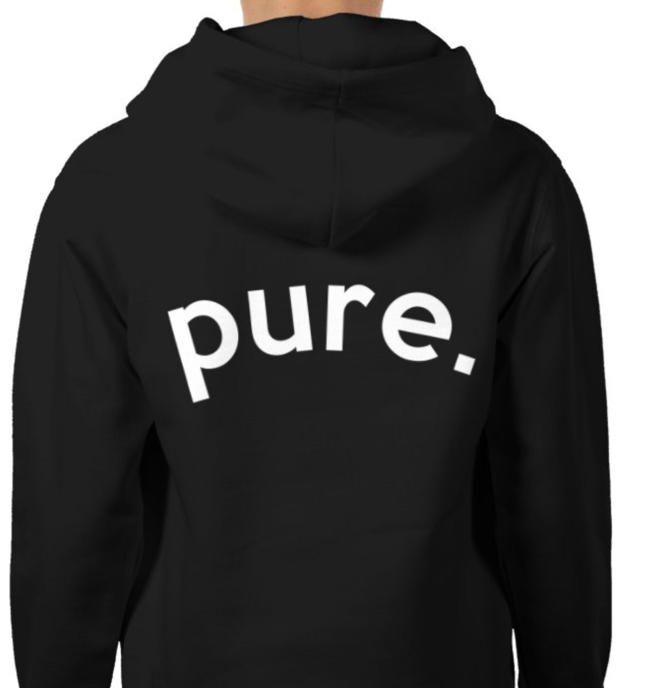 Trespass Mens Hoodie White or Black Logo Back Merchandise